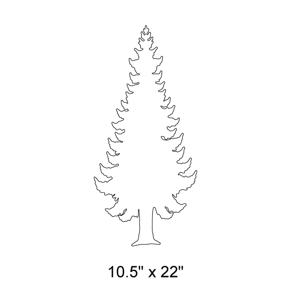 Pine Tree Stencil 1