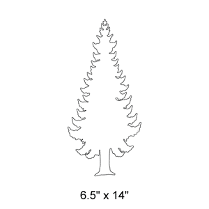 Pine Tree Stencil 2