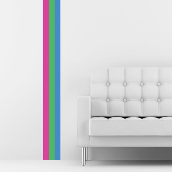 polysexual pride stripe
