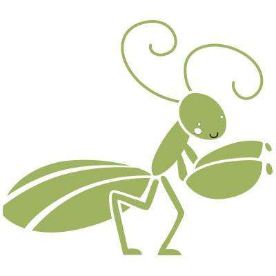praying mantis stencil