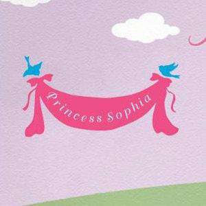 Name Stencil for Princess Banner