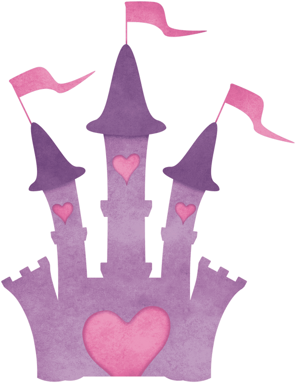 Princess Wall Sticker – Peel & Stick Decals for Princess Wall Mural with Large Princess Castle for Girls Room