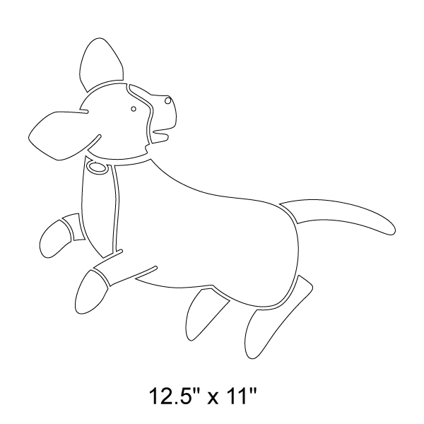 Puppy Stencil