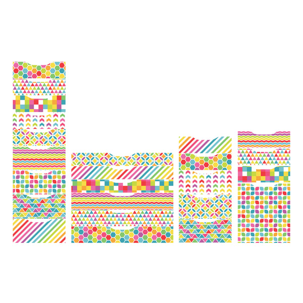 Decorative Rainbow Pattern Decals for IKEA Alex Furniture