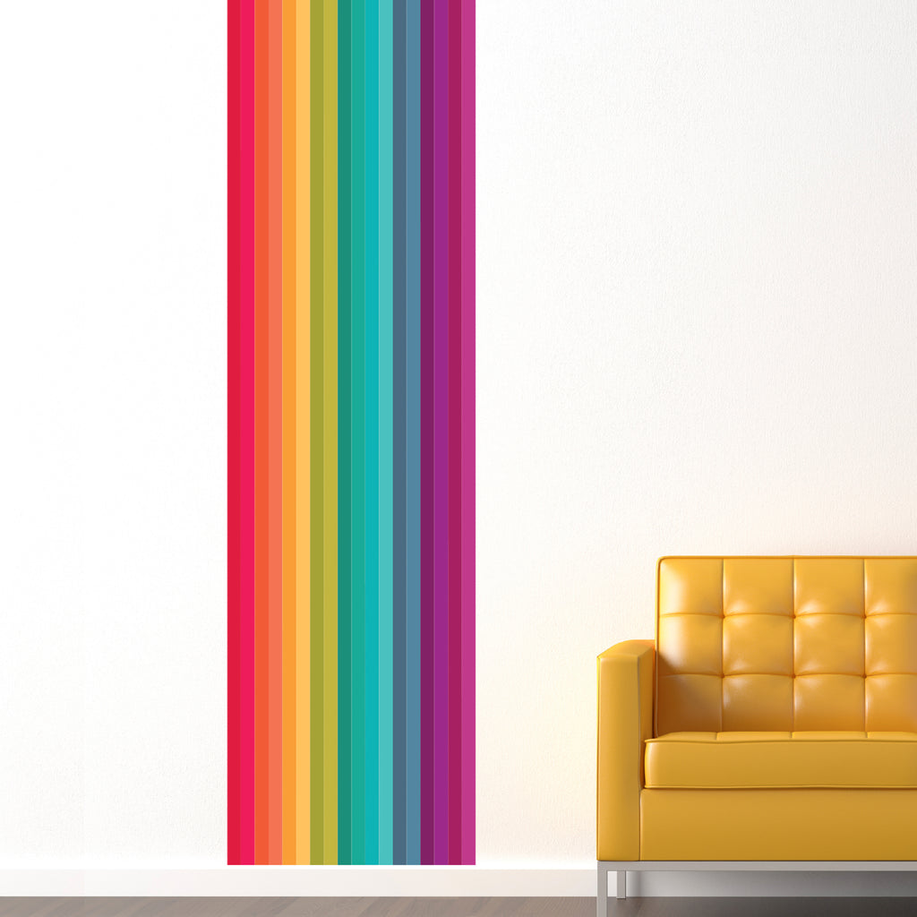 Rainbow Stripe Wall Decal