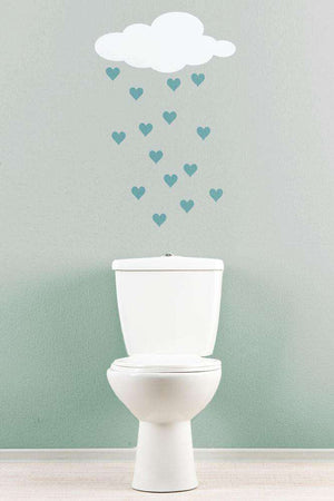 How to Paint Raining Hearts - Cloud Stencil and Heart Stencil Set