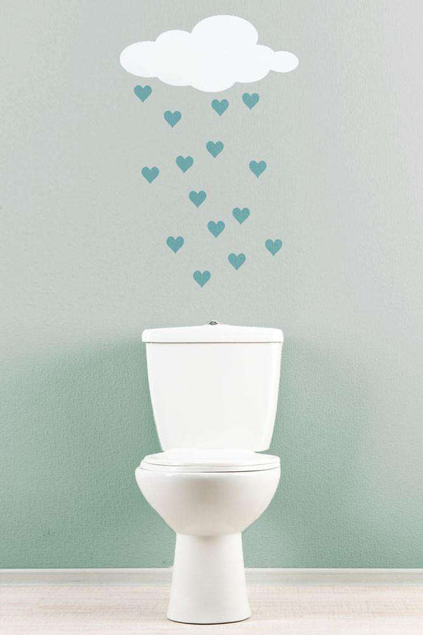 How to Paint Raining Hearts - Cloud Stencil and Heart Stencil Set