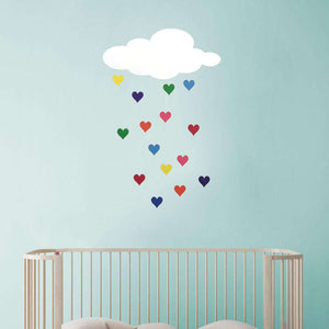 How to Paint Raining Hearts - Cloud and Heart Stencil Set