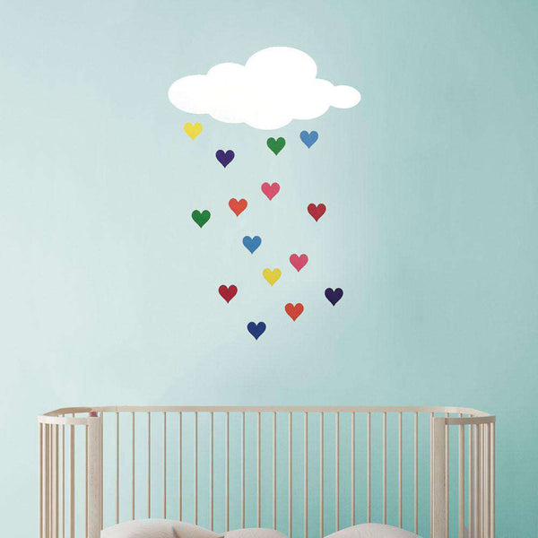 How to Paint Raining Hearts - Cloud and Heart Stencil Set