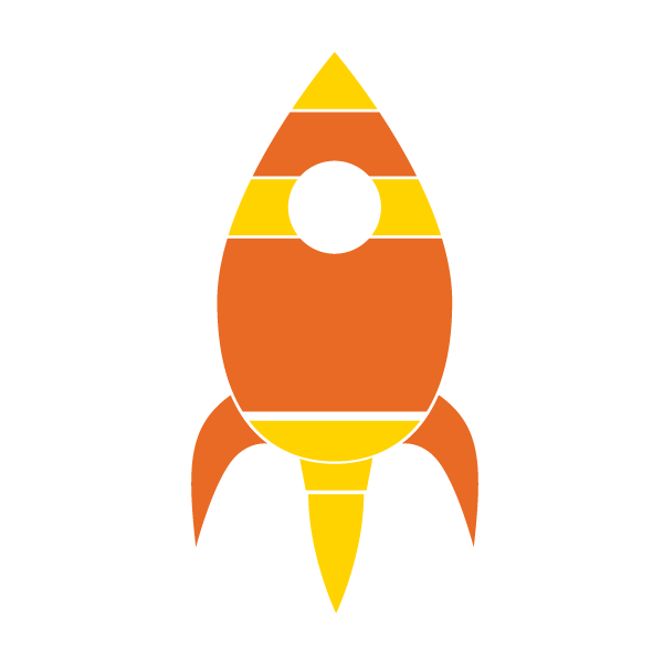 Rocket Ship Stencil