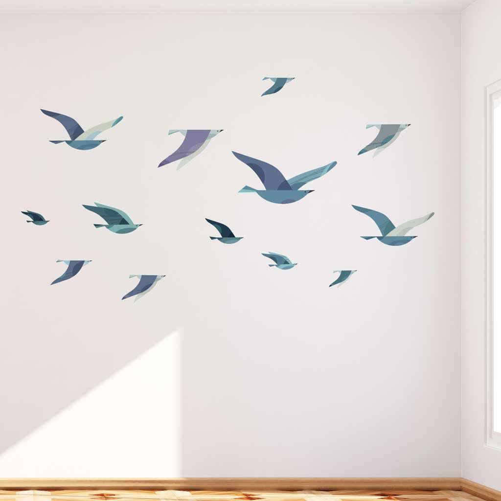 Sea bird wall decals