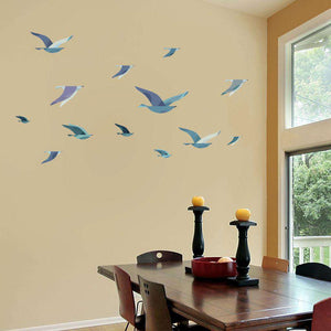 Flock of birds wall decals