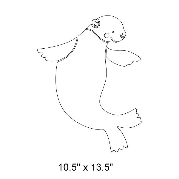 Sea Lion Stencil