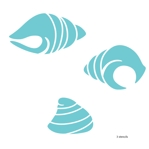 Shell Trio Stencil