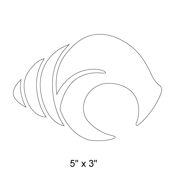 Shell Trio Stencil #2