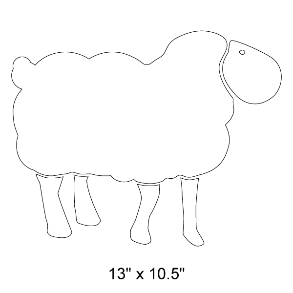 Sheep Stencil