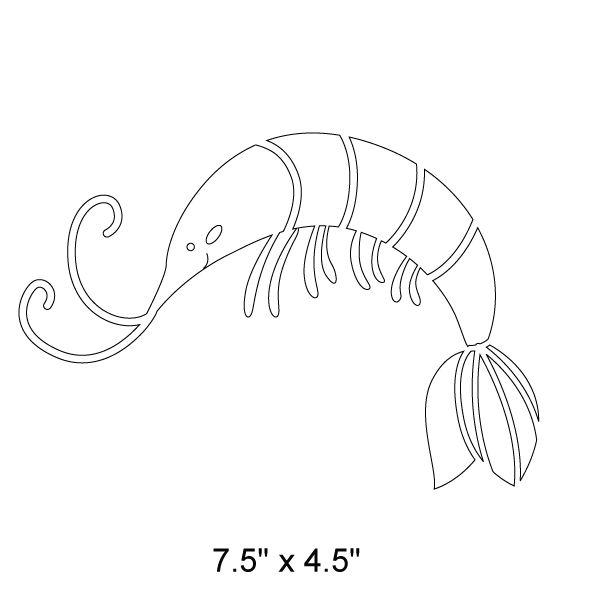 Shrimp Stencil