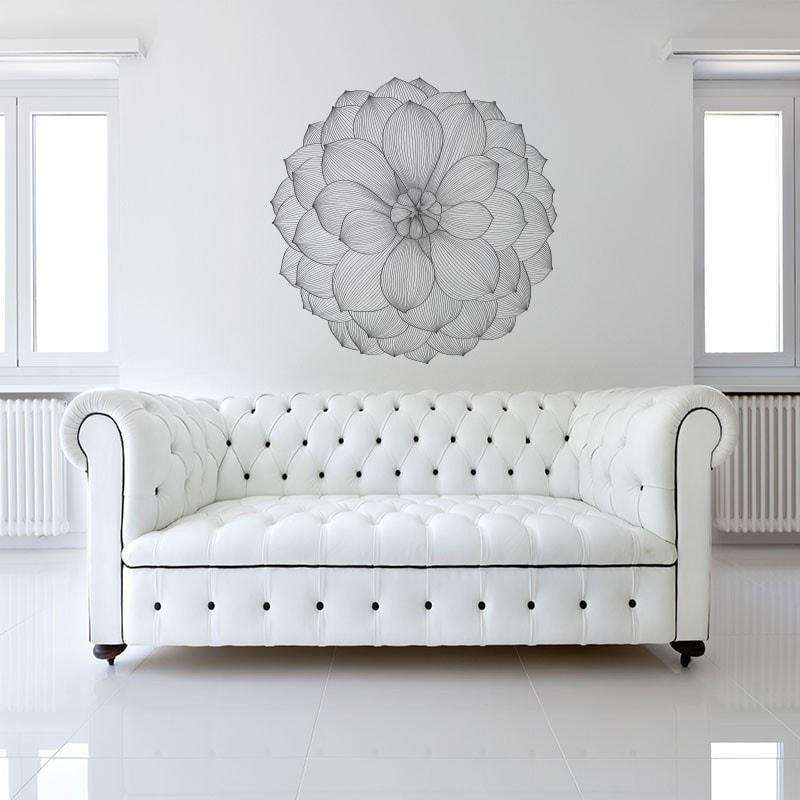 Serenity Blossom Dahlia Wall Sticker