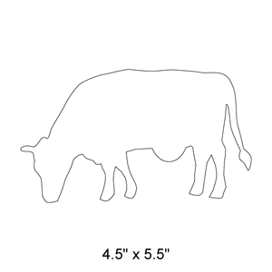 Cow Stencil Small