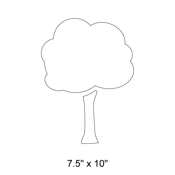 Small Tree Stencil 1