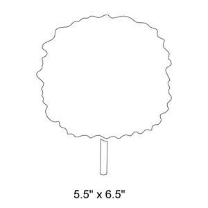 Small Tree Stencil 4