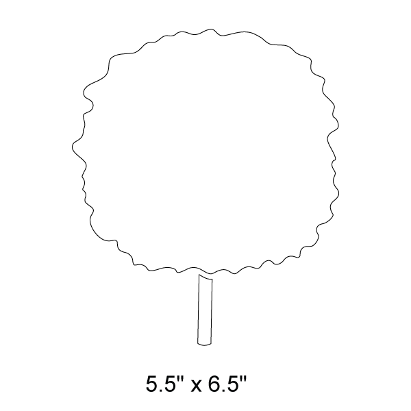 Small Tree Stencil 4