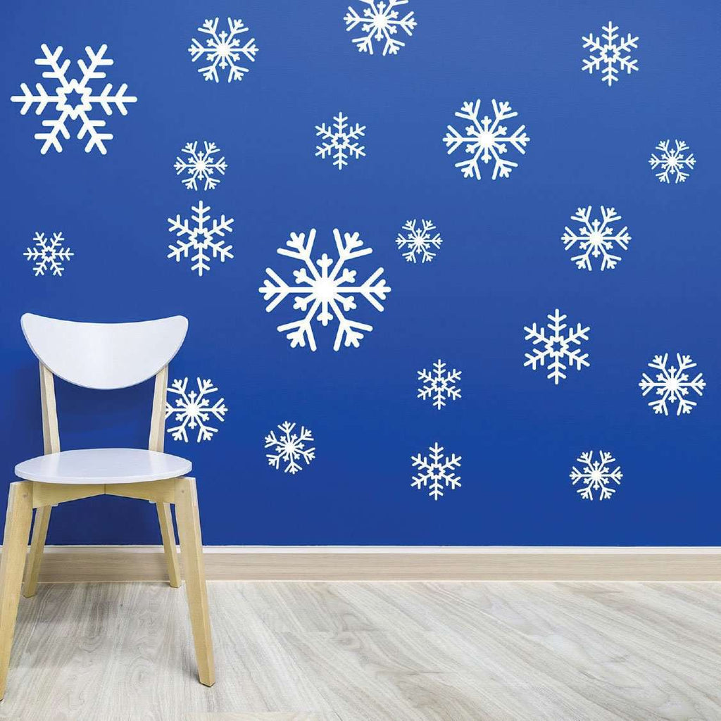 Snowflake Decal Sticker Variety Pack - Winter Holiday Decor