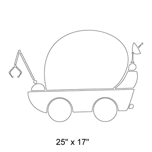 Space Buggy Stencil