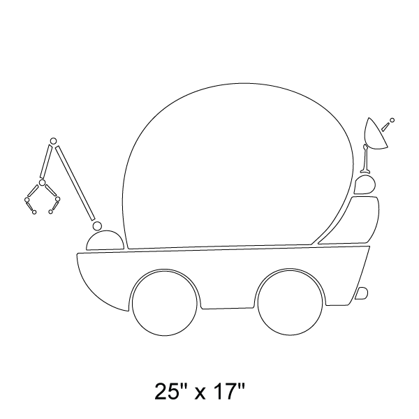 Space Buggy Stencil