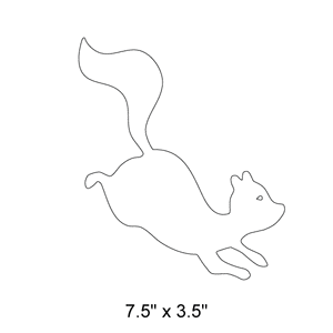 Squirrel Stencil