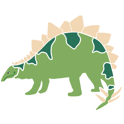 Stegosaurus Dinosaur Stencil 1