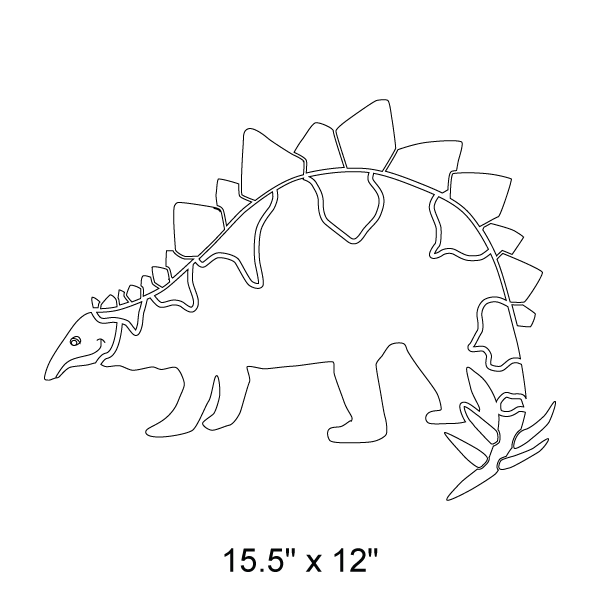 Stegosaurus Dinosaur Stencil 1