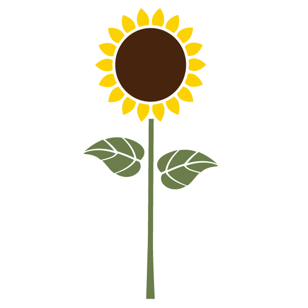 Sunflower Stencil