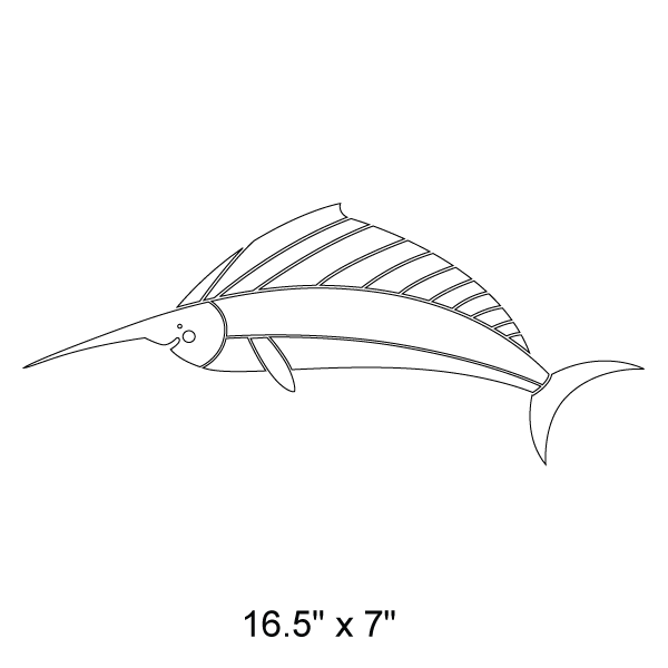 Swordfish Stencil
