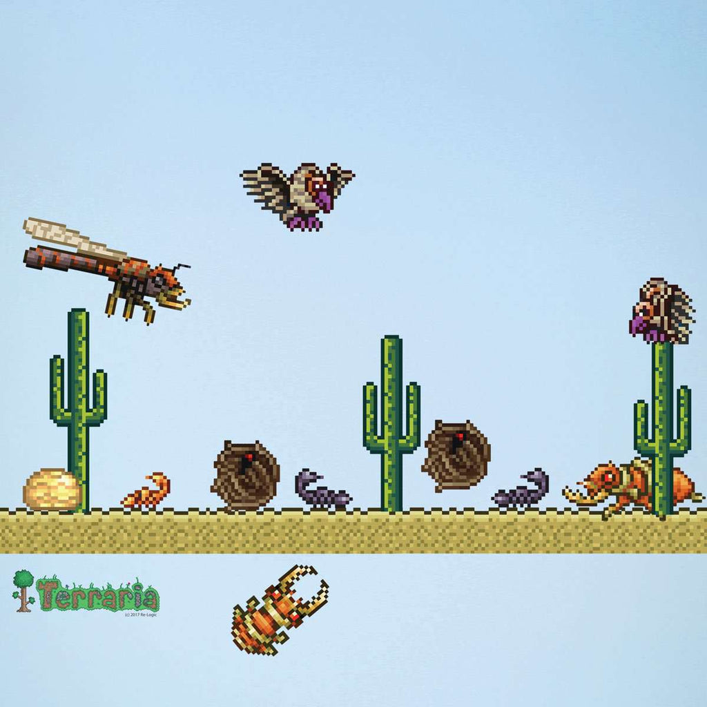 Terraria Desert Biome Add-on Wall Decal Set