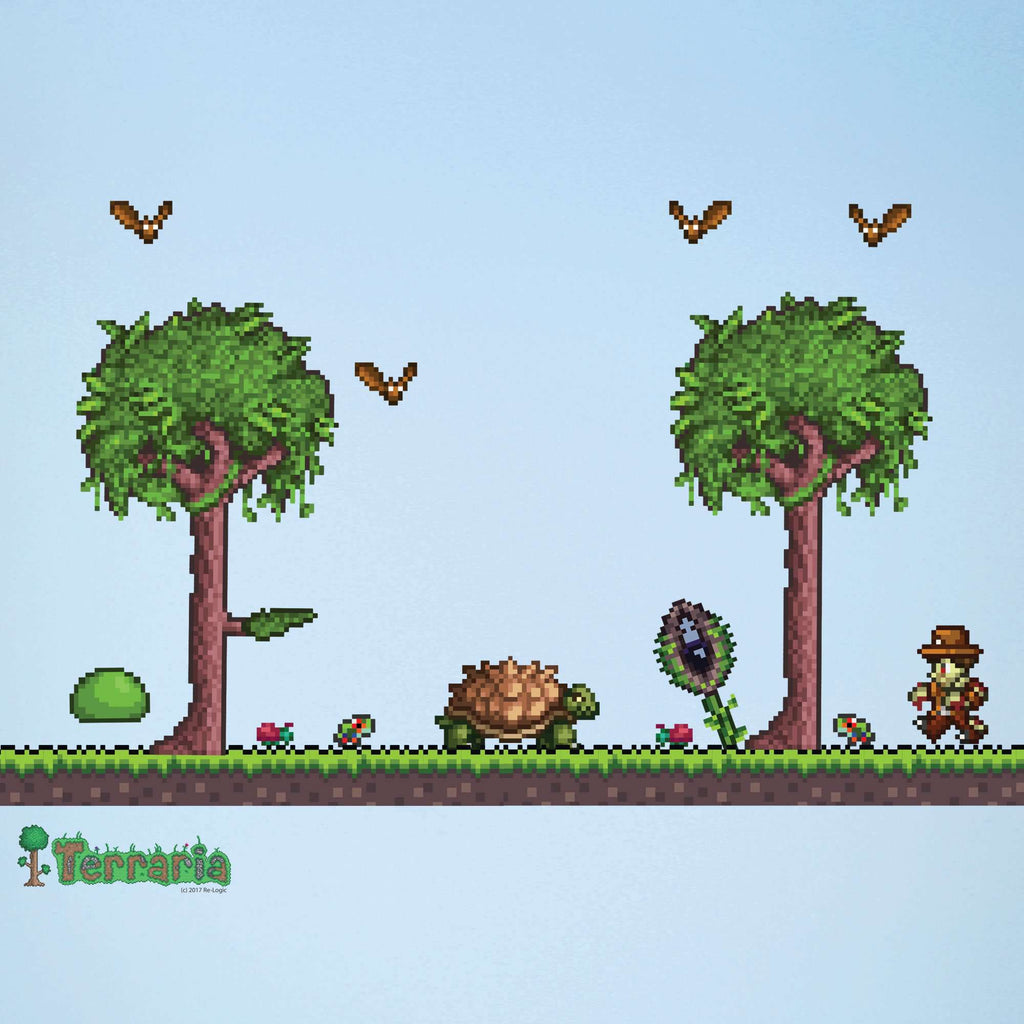 Terraria Jungle Biome Add-on Wall Decal Set