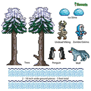 Terraria Snow Biome Add-on Wall Decal Set Included
