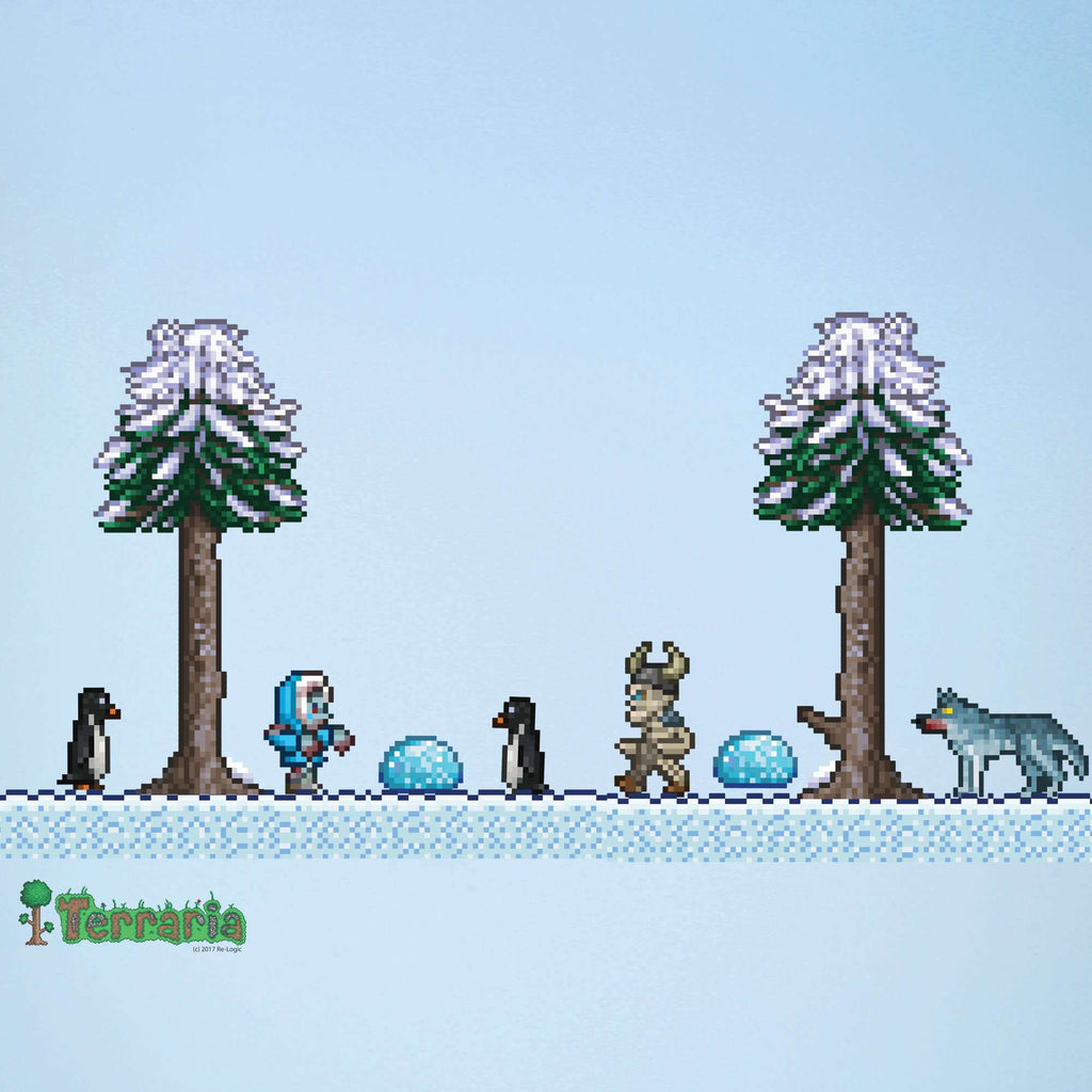 Terraria Snow Biome Add-on Wall Decal Set