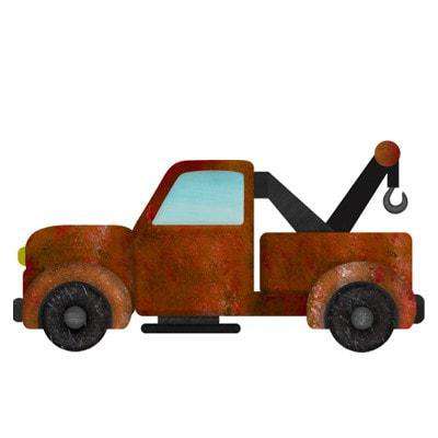tow truck sticker