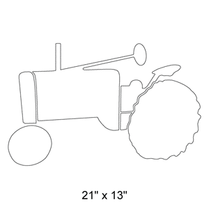 Tractor Stencil
