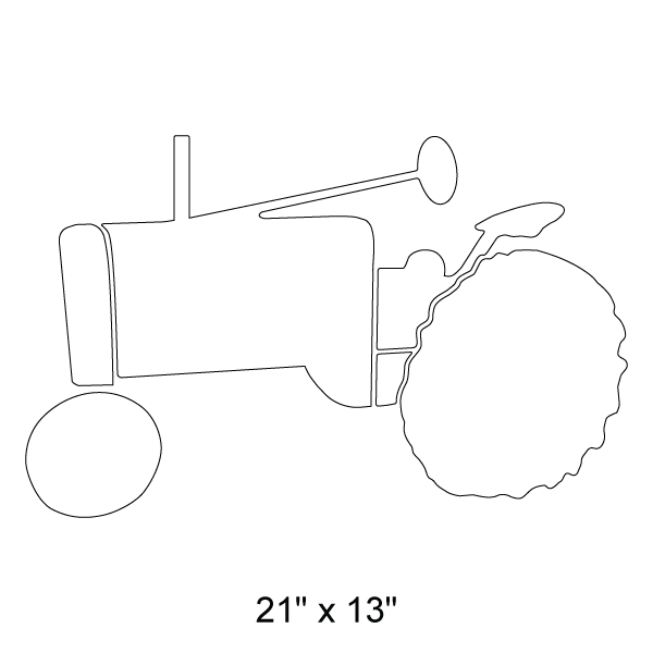 Tractor Stencil
