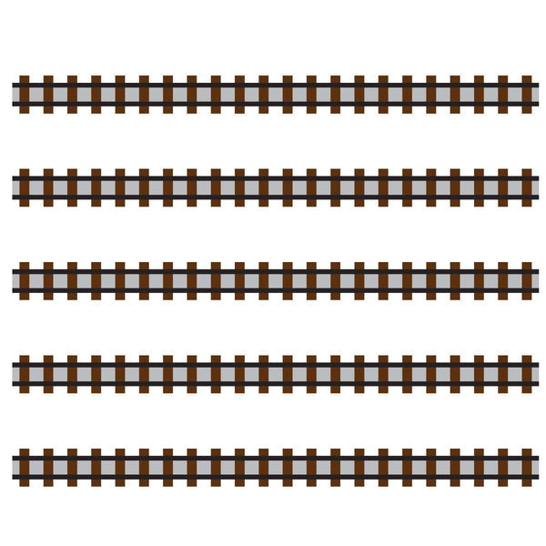 Train Track Wall Sticker - 20 Foot Peel & Stick Railroad Decal