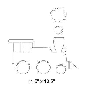 Full 5-PieceTrain Stencil
