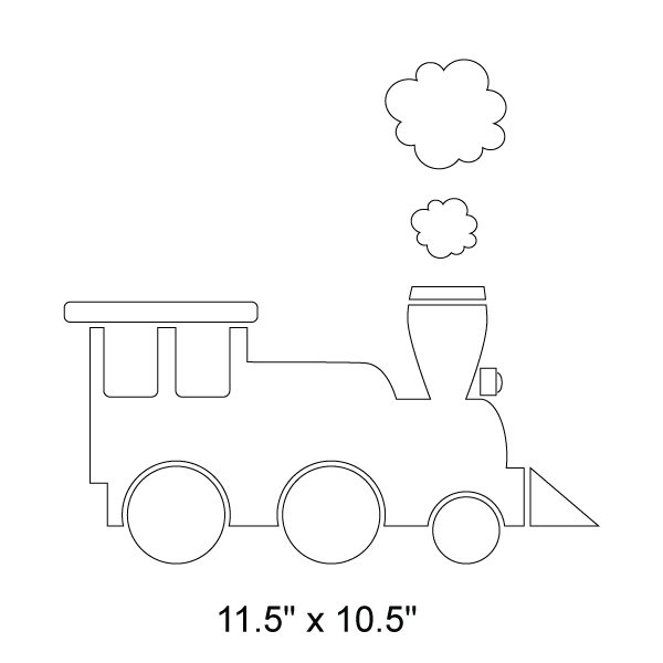 Full 5-PieceTrain Stencil