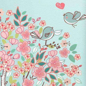 Spring Love Tree Wall Mural Sticker Kit
