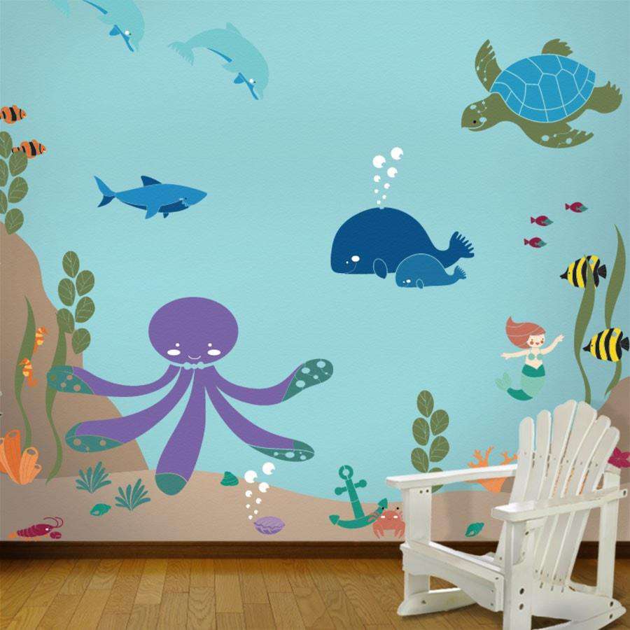 under the sea mural