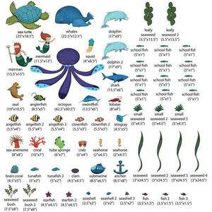 Under the Sea Wall Decal Sticker Kit - JUMBO SET - My Wonderful Walls