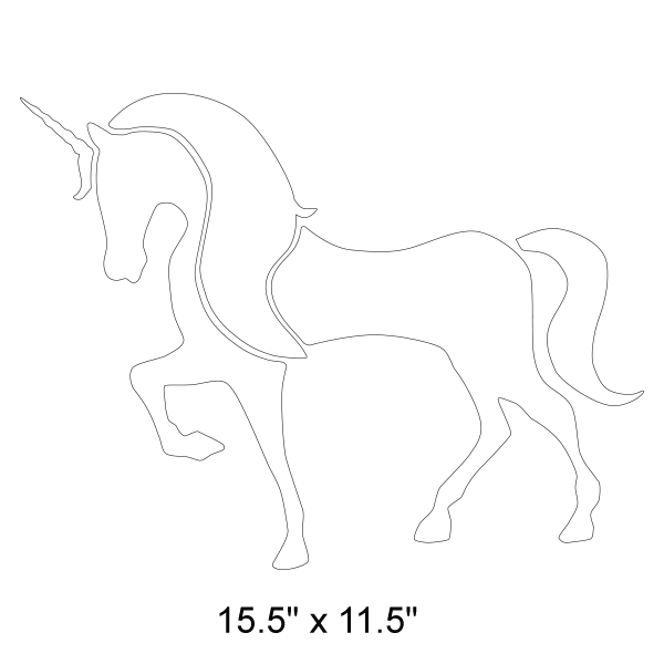 Unicorn Stencil