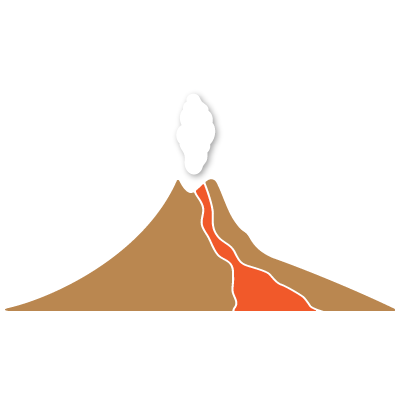 volcano stencil