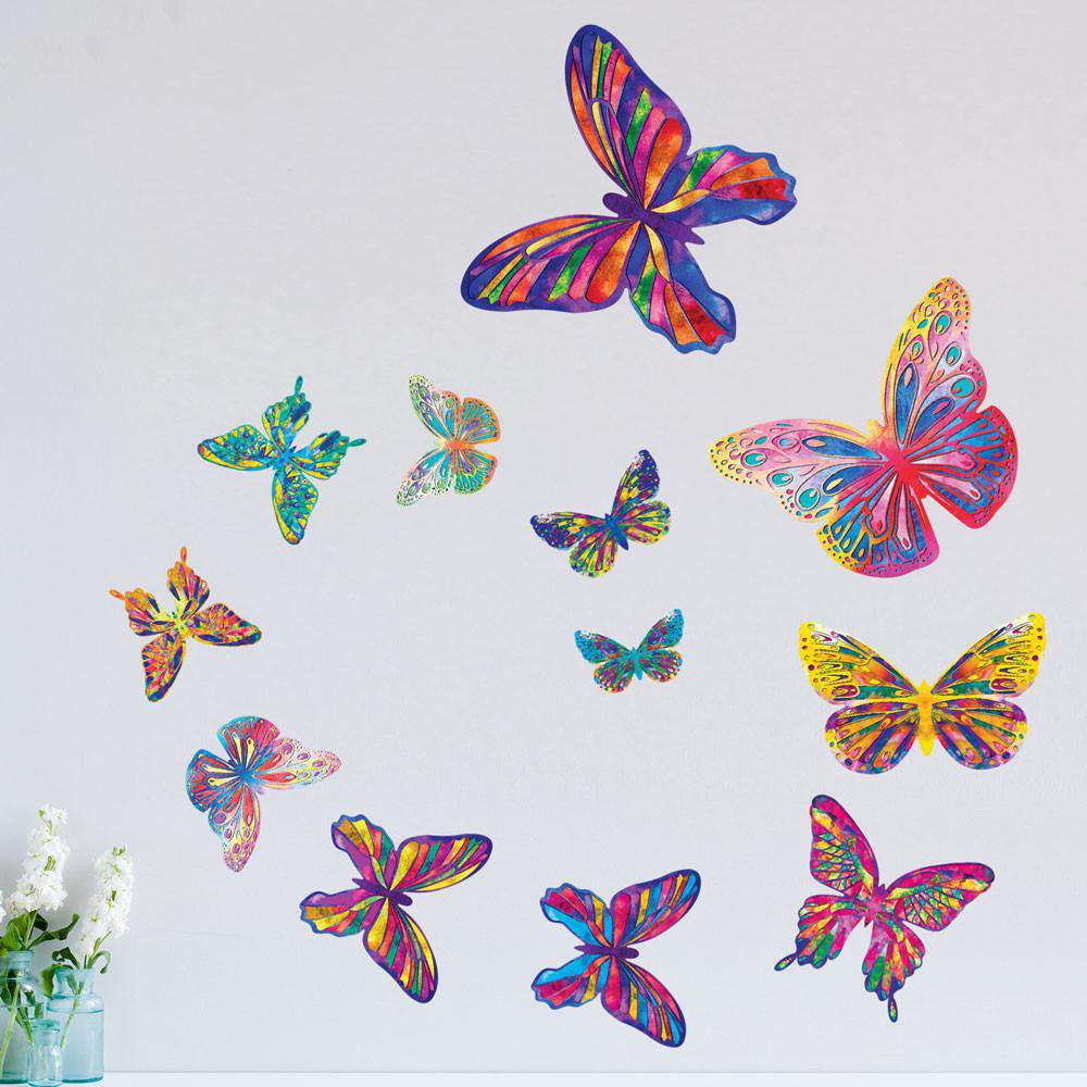 Set of 12 Butterfly Wall Stickers